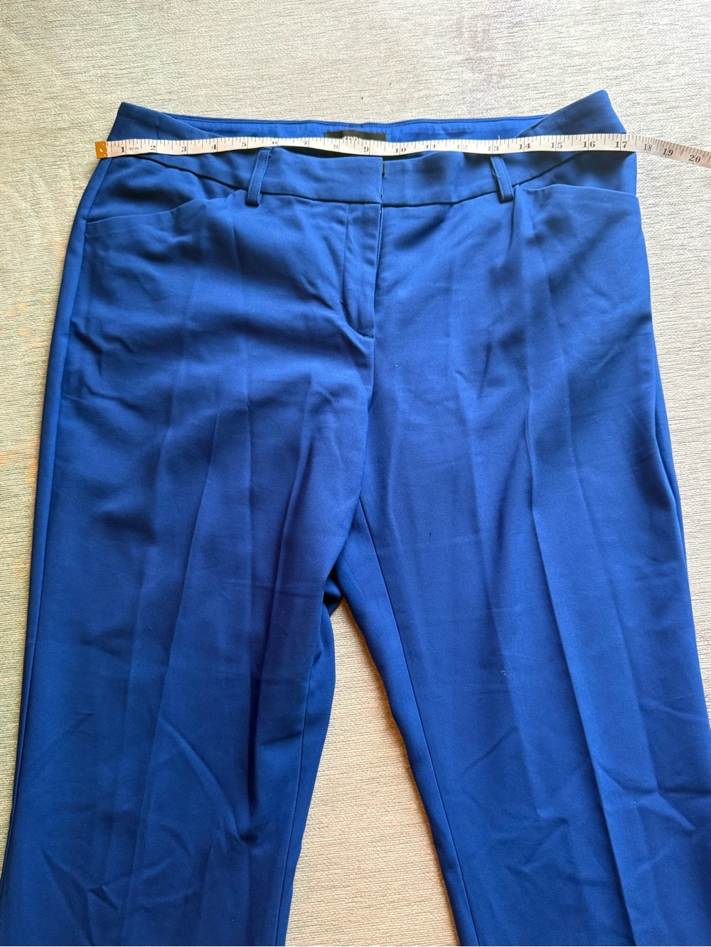Express editor barely boot High-Rise Pants in Cobalt Blue - Picture 5 of 7